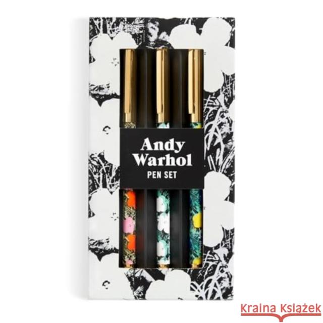 Warhol Flowers Everyday Pen Set Andy Warhol 9780735382787 Galison