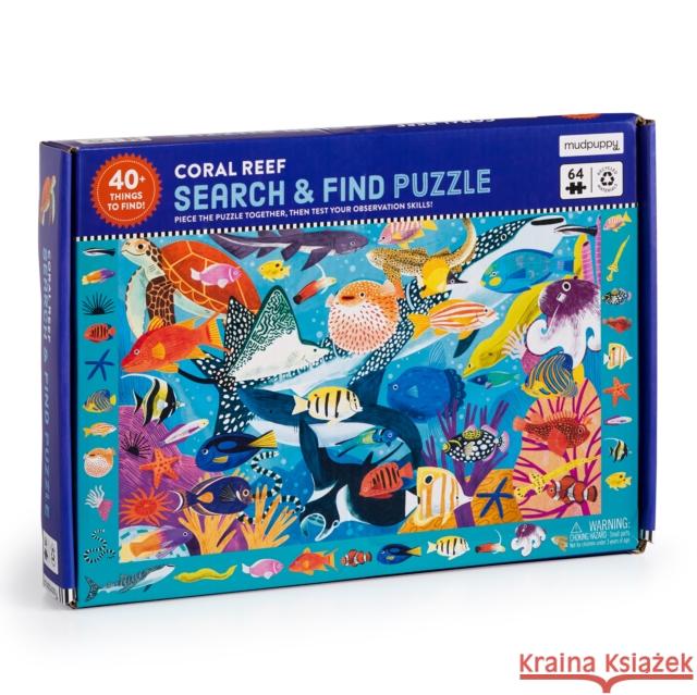 Coral Reef 64 Piece Search & Find Puzzle Mudpuppy 9780735383968