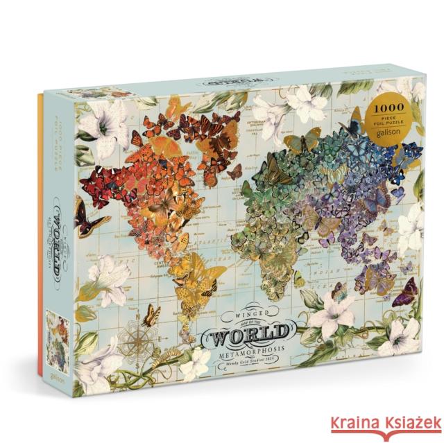 Wendy Gold Winged Metamorphosis 1000 Piece Foil Puzzle Galison 9780735384651