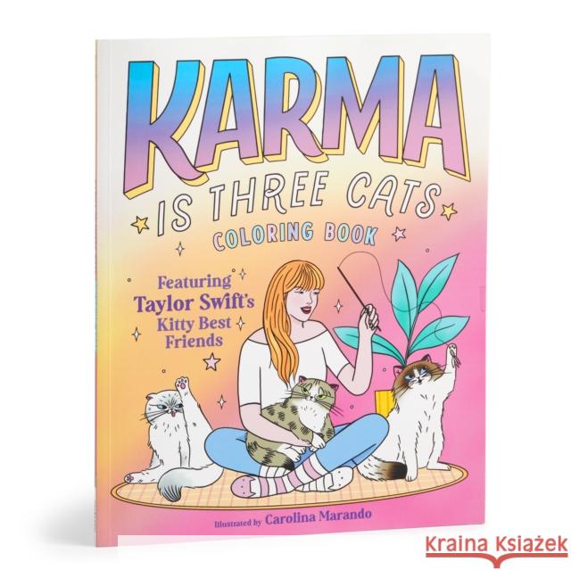 Karma is Three Cats Coloring Book Mudpuppy 9780735388246
