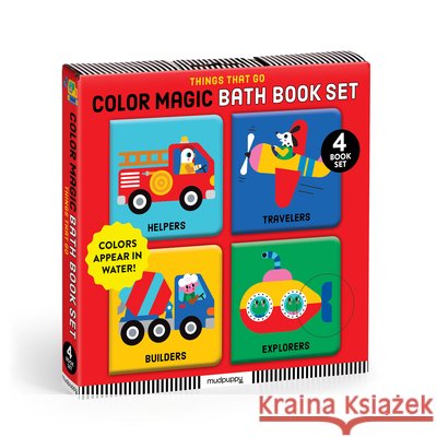 Things That Go Color Magic Bath Book Set Mudpuppy 9780735389694