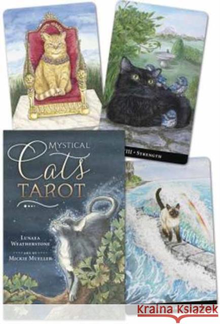 Mystical Cats Tarot Lunaea Weatherstone Mickie Mueller 9780738733883 Llewellyn Publications,U.S.