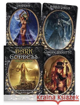 Dark Goddess Oracle Cards Barbara Meiklejohn-Free Flavia Kate Peters Kate Osborne 9780738758862 Llewellyn Publications