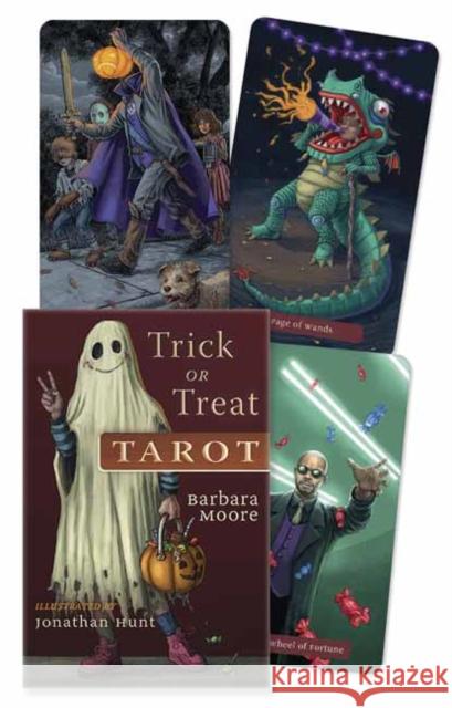 Trick or Treat Tarot Barbara Moore Jonathan Hunt 9780738765105 Llewellyn Publications