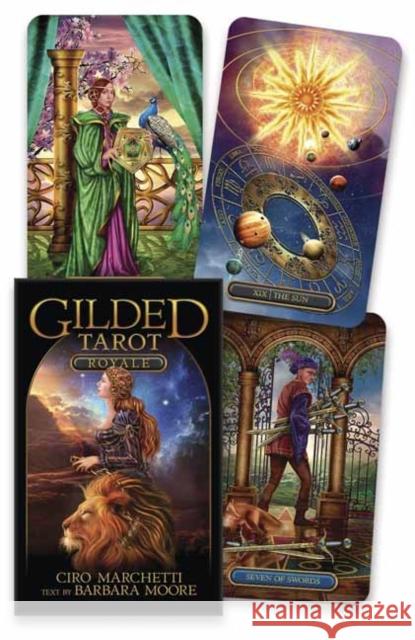 Gilded Tarot Royale Deck Ciro Marchetti Barbara Moore 9780738765235 Llewellyn Publications