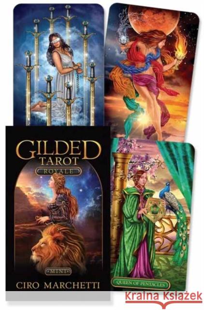 Gilded Tarot Royale Mini Ciro Marchetti 9780738769332 Llewellyn Publications