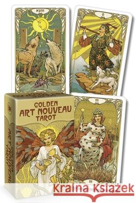 Golden Art Nouveau Tarot Mini Giulia F. Massaglia 9780738769752 Llewellyn Publications