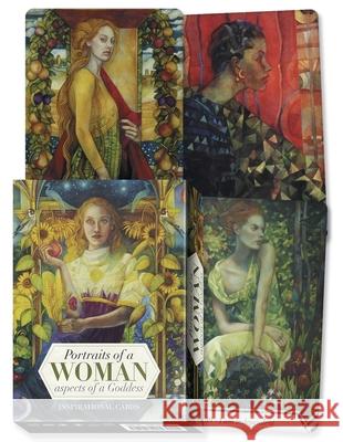 Portraits of a Woman, Aspects of a Goddess Inspirational Cards Riccardo Minetti Elisabetta Trevisan 9780738773155 Llewellyn Publications