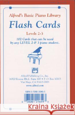 Alfred's Basic Piano Library Flash Cards 2-3 Willard A Palmer, Morton Manus, Amanda Vick Lethco 9780739030967