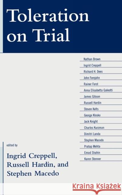 Toleration on Trial Ingrid Creppell 9780739115237 Lexington Books