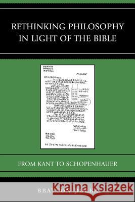 Rethinking Philosophy in Light of the Bible: From Kant to Schopenhauer Brayton Polka 9780739193174 Lexington Books