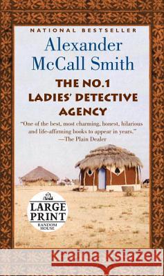 The No. 1 Ladies' Detective Agency Alexander McCal 9780739378298 Random House Large Print Publishing