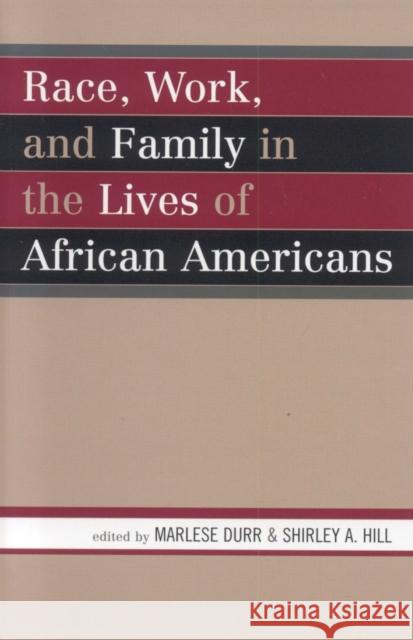 Race, Work, and Family in the Lives of African Americans Marlese Durr Shirley A. Hill 9780742534674 Rowman & Littlefield Publishers