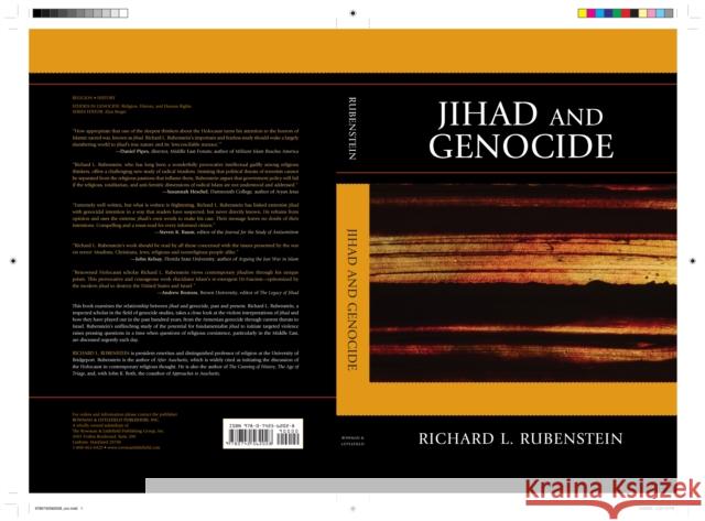 Jihad and Genocide Richard L. Rubenstein 9780742562028 Rowman & Littlefield Publishers, Inc.
