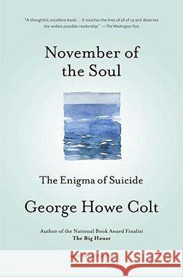 November of the Soul: The Enigma of Suicide Colt, George Howe 9780743264471 Scribner Book Company