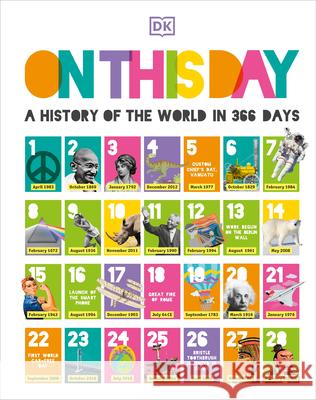 On This Day: A History of the World in 366 Days DK 9780744029178 DK Publishing (Dorling Kindersley)