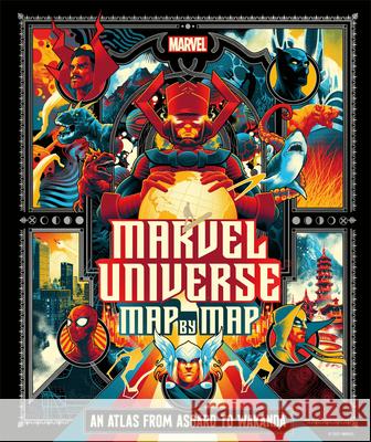 Marvel Universe Map by Map Hill, James 9780744039795