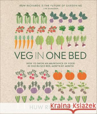 Veg in One Bed New Edition: How to Grow an Abundance of Food in One Raised Bed, Month by Month Huw Richards 9780744079395 DK Publishing (Dorling Kindersley)