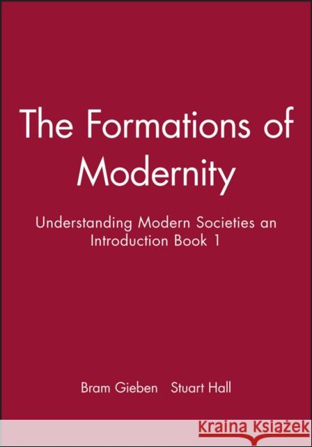 Formations of Modernity S Hall 9780745609607 0