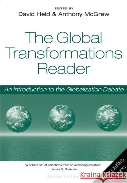 The Global Transformations Reader David Held 9780745631356 0