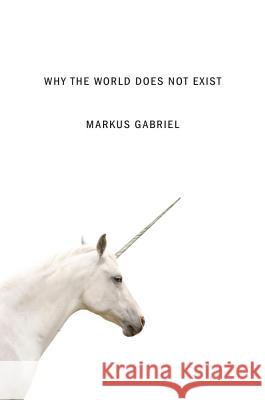 Why the World Does Not Exist Gabriel, Markus 9780745687568