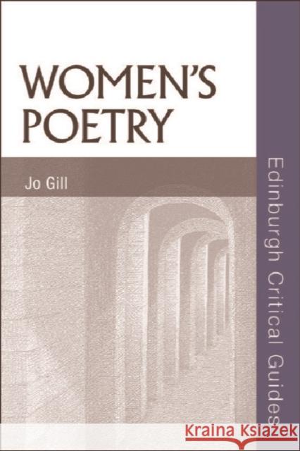 Women's Poetry  9780748623068 Edinburgh University Press