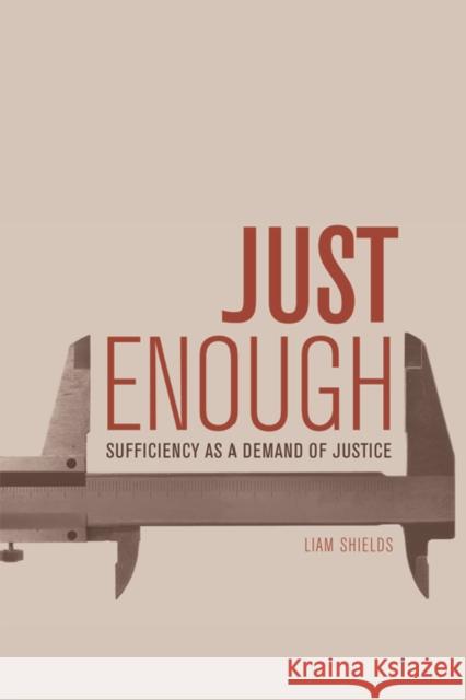 Just Enough: Sufficiency as a Demand of Justice Liam Shields 9780748691869 Edinburgh University Press