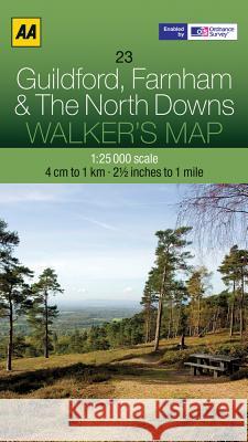 Guildford, Farnham & The North Downs   9780749573218 AA PUBLISHING