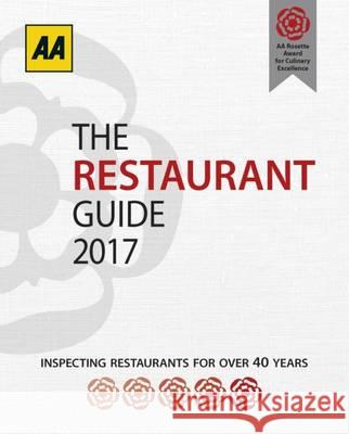 AA Restaurant Guide 2017  9780749578299 AA Publishing