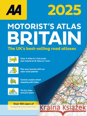 AA Motorist's Atlas 2025  9780749583996 AA Publishing