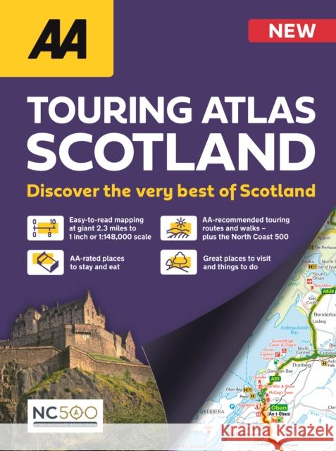 AA Touring Atlas Scotland  9780749584450 AA Publishing
