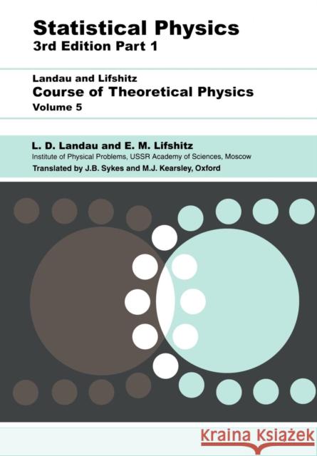 Statistical Physics: Volume 5 E.M. Lifshitz 9780750633727