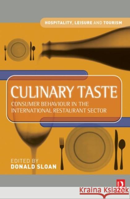 Culinary Taste Donald Sloan 9780750657679