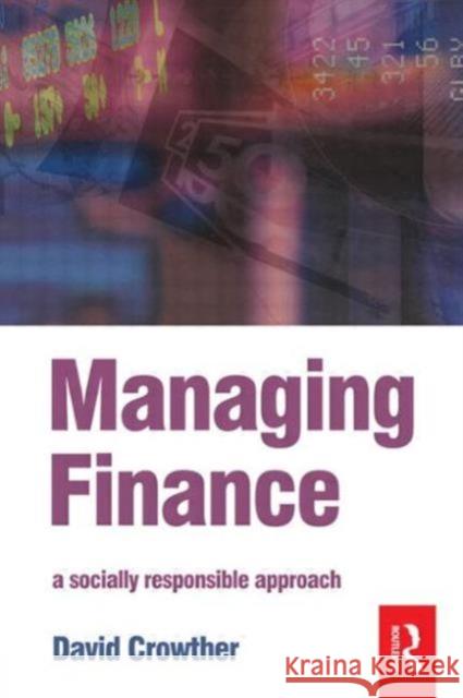 Managing Finance David Crowther D. Crowther 9780750661010
