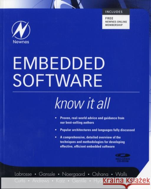 embedded software: know it all  Jack G. Ganssle Tammy Noergaard Robert Oshana 9780750685832 Newnes