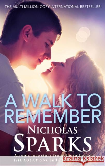 A Walk To Remember Nicholas Sparks 9780751551877