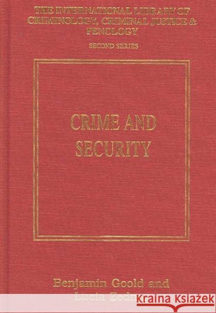 Crime and Security  9780754626008 ASHGATE PUBLISHING GROUP