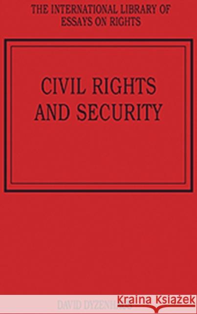 Civil Rights and Security  9780754627340 Ashgate Publishing Limited