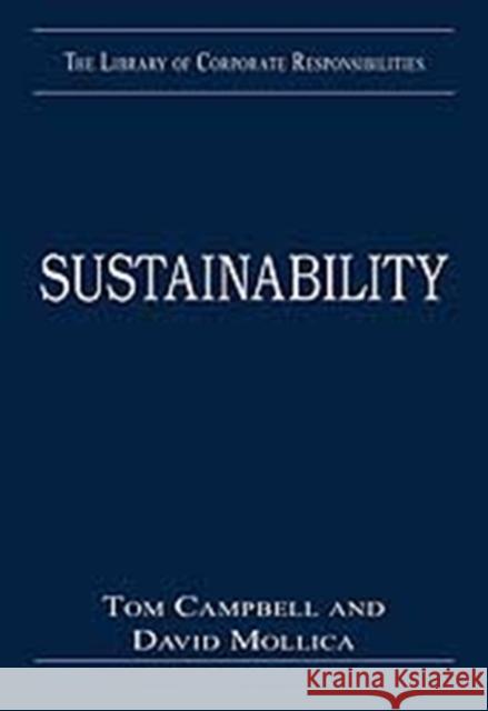 Sustainability  9780754628170 ASHGATE PUBLISHING GROUP