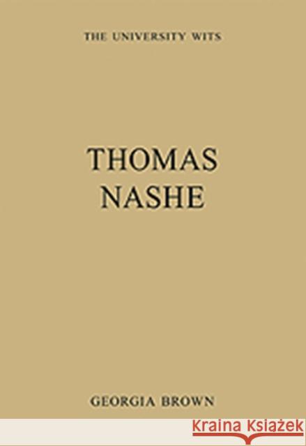 Thomas Nashe  9780754628538 Ashgate Publishing Limited