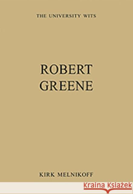 Robert Greene  9780754628583 Ashgate Publishing Limited