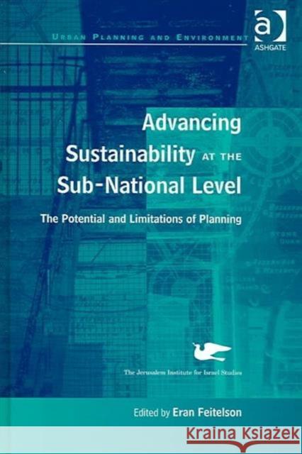 Advancing Sustainability at the Sub-National Level: The Potential and Limitations of Planning Feitelson, Eran 9780754638872 Ashgate Publishing Limited