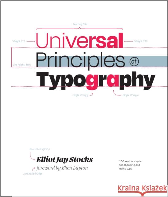 Universal Principles of Typography: 100 Key Concepts for Choosing and Using Type Elliot Jay Stocks 9780760383384 Rockport Publishers