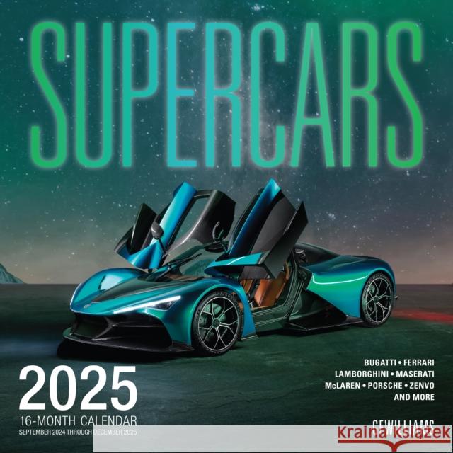 Supercars 2025: 16-Month Calendar--September 2024 Through December 2025 George F. Williams 9780760392003 Motorbooks International