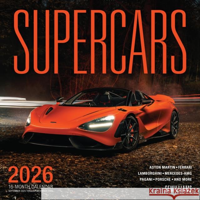 Supercars 2026: 16-Month Calendar--September 2025 through December 2026  9780760397145 Motorbooks International