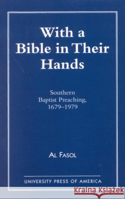 With A Bible In Their Hands  9780761809074 University Press of America