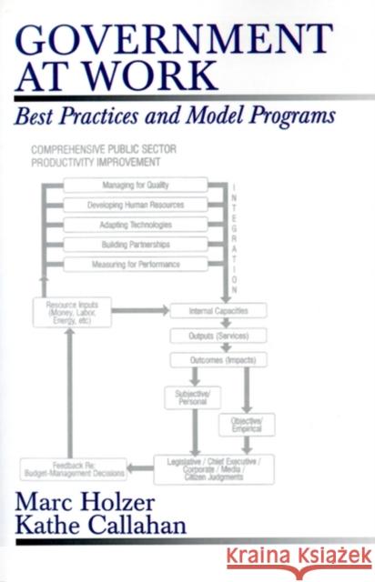 Government at Work: Best Practices and Model Programs Holzer, Marc 9780761902416