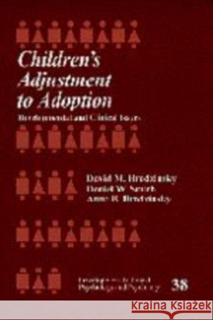 Children′s Adjustment to Adoption: Developmental and Clinical Issues Brodzinsky, David 9780761905165