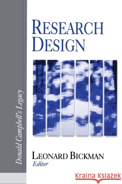 Research Design: Donald Campbell′s Legacy Bickman, Leonard 9780761910862