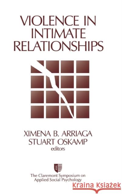 Violence in Intimate Relationships Ximena B. Arriaga Stuart Oskamp 9780761916420 Sage Publications